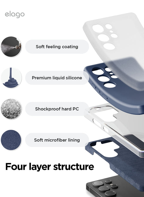 elago Samsung Galaxy S25 ULTRA Case Liquid Silicone